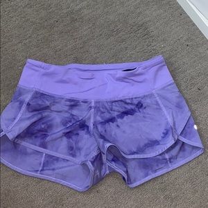 Lululemon Purple Tie Dye Speed Short
